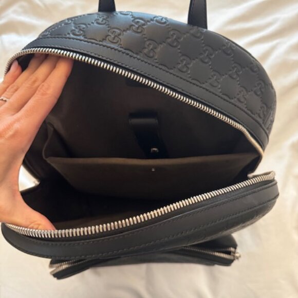 Gucci Signature Pocket Backpack – Large Guccissima Leather, Authentic w/Cards - Picture 3 of 5